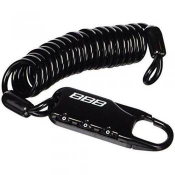 BBB Microsafe - Cable antirrobo de ciclismo, color negro, talla 3 mm x 1200 mm