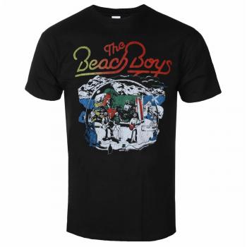 Men's Black Beach Boys Live Drawing T-Shirt - Rock Off
