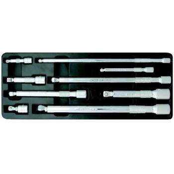 Juego de prolongadores inclinables CHROMEplus KS TOOLS 918.0009, 1/4, 3/8, 1/2, 9 piezas