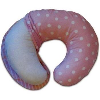 Boppy Cottony Cute 2-Sided Slipcover, Polka Stripe rosa