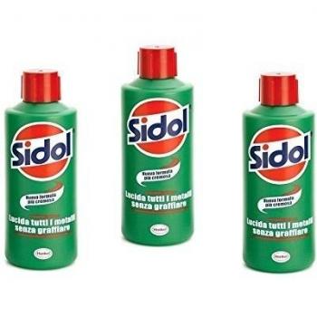 IRPot - Sidol abrillantador para metales, 3 unidades de 150 ml cada una, para cobre, plata y acero