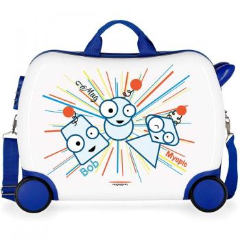 Movom Happy Time Maleta Infantil Multicolor 50x38x20 cms Rígida ABS Cierre combinación 34L 2,3Kgs 4 Ruedas Equipaje de Mano
