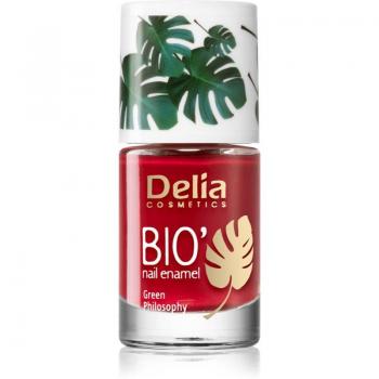 Esmalte de Uñas Vegano Bio Green Delia Cosmetics Tono Rojo 611, 11ml, Opacidad y Brillo Perfectos, Aplicación Rápida y Fácil, Ingredientes Naturales, Color Duradero hasta