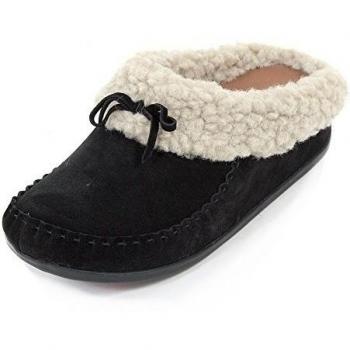 FitFlopThe Cuddler Snugmoc - Zapatillas de estar por casa mujer, MarrÃƒÂ³n - Marron
