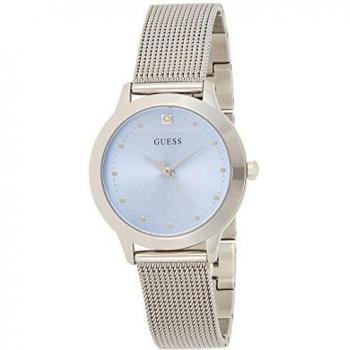 Guess Reloj Analógico para Mujer de Cuarzo con Correa en Acero Inoxidable W1197L2