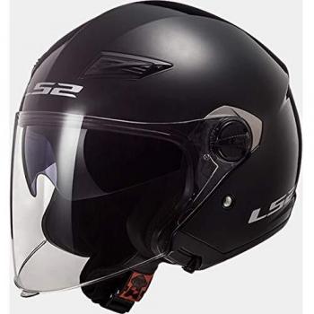 LS2 305692012M Casco Track Solid, Color Negro, Tamaño M