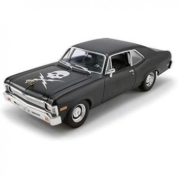 Greenlight GMP-18925 1971 Nova - Negro mate de película de terror a prueba de muerte escala 1/18