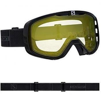 Salomon, Aksium Access, Máscara de esquí unisex, Negro/Amarillo