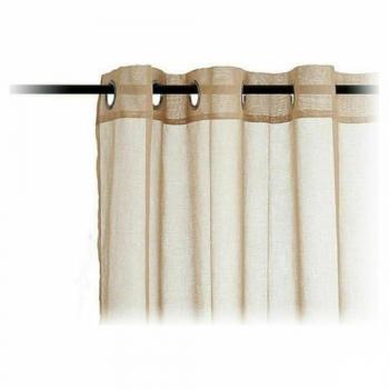 Cortinas 140 x 260 cm Beige (6 Unidades)