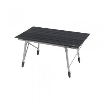 Mesa Plegable Robens Transit Plateado y Negro - Mesa ligera, portátil, estructura de aluminio, superficie resistente a la intemperie, fácil de montar y desmontar, ideal para camping y actividades al aire libre