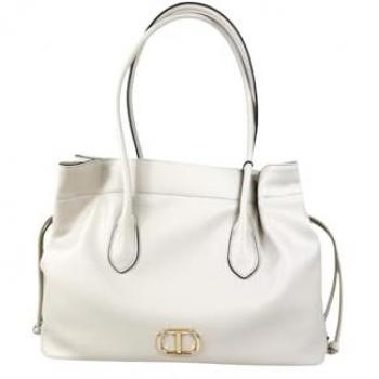 Twinset White Convertible Shoulder Bag with Magnet Closure - One Size Female