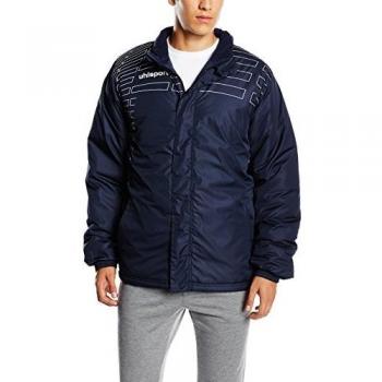 uhlsport Match Parka De Enrenador Entrenamiento, Hombre, Azul Marino 14/Blanco, XXS