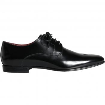 Dolce & Gabbana Black Calfskin Leather Derby Dress Shoes - EU43/US10