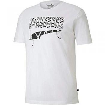 PUMA Lace Graphic tee Camiseta De Manga Corta, Hombre, Blanco, s