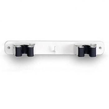 Saint/Genis - Colgador escoba atornillar 2 blanco 3033