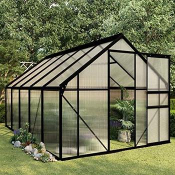 Invernadero de Aluminio Antracita 5,89 m²