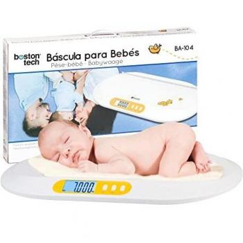 Báscula para bebés y mascotas. Balanza digital con pantalla LCD Retro Iluminada y tallímetro con Función Tara, Ideal para calcular el peso de su bebe Recién Nacido capacidad 20Kg