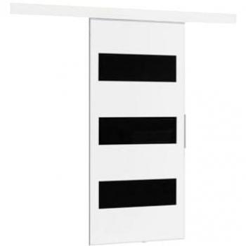 Puerta Corredera Mereno II 80 con Frentes Lacobel, Universal Izquierda/Derecha, 86/96/106 cm