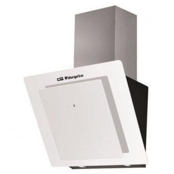 Orbegozo DS 75190 BL - Campana extractora decorativa 90 cm, frontal de cristal templado, capacidad de extracción 579 m3/h, iluminación LED, 3 niveles de potencia