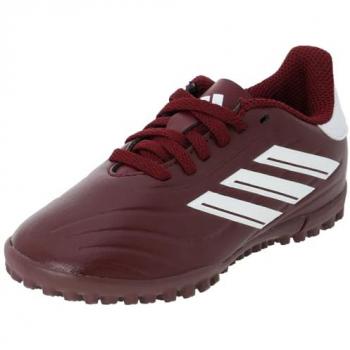 Botas de Fútbol Unisex Adidas Copa Pure II Club Moqueta Rojo/Burdeos/Blanco