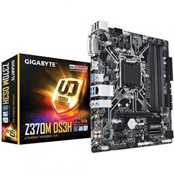 Gigabyte GA-Z370M DS3H - ATX Placa Base, Color Negro