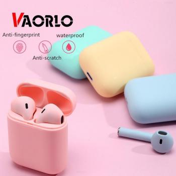 Auriculares Inpods 12 TWS Bluetooth Inalámbricos con Control Táctil y Estuche de Carga para Todos los Smartphones - Color Amarillo