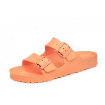 Sandalia Plana Birkenstock Arizona Eva Papaya en Color Naranja Talla 37