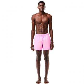 Bañador LACOSTE para hombre de secado rápido en color rosa