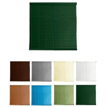 Persiana Enrollable de PVC Alicantina con Polea Metálica - Estor para Ventanas y Puertas - Medida 97 x 135 cm (Verde Andaluz)