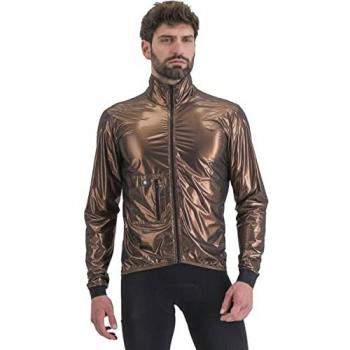 Chaqueta Cortavientos Plegable Sportful Giara Metal Bronce XL