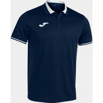 Joma Championship VI Short Sleeve Polo Shirt for Men in Navy Blue and White
