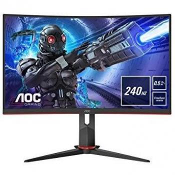 AOC Gaming C27G2ZU - 27 Inch FHD Curved Monitor,240Hz, 0.5ms, VA, AMD FreeSync Premium, Height Adjust, USB Hub, Speakers