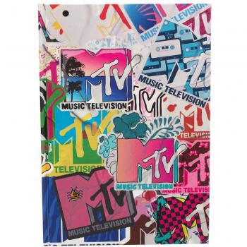 Cuaderno Mtv con Logo - Bloc de Notas Oficial Encuadernado en Cartoné A5 120 Páginas Papel de 80 G/m²