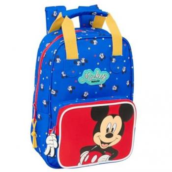 Mochila Infantil Mickey Mouse Good Day con Asas Adaptables a Carro, 20x28x8 cm
