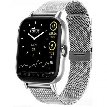 Smartwatch Lotus 50044/1 para Hombre con Correa de Acero Inoxidable 316L y Conectividad Bluetooth