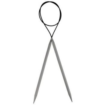 Knit Pro Basix Fijo de Aluminio Agujas de Tejer Circulares 2,5 mm x 80 cm