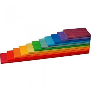 Grimm's Spiel und Holz Design Grimms 10668 LOSAS DE CONSTRUCCIÓN Arco Iris 11 Partes
