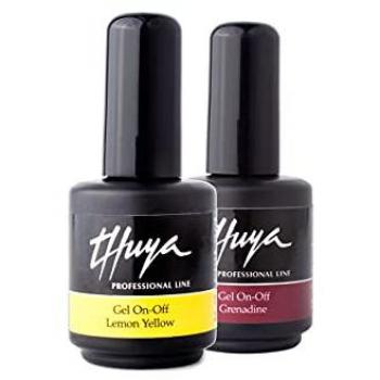 Thuya Gel On-Off 7mL Lemon Yellow - Esmalte de Uñas Semipermanente, Color Semipermanente para Uñas, Secado UV/LED