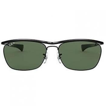 Ray-Ban Olympian II Deluxe Square Sunglasses RB 3619 (002/58) Unisex Black