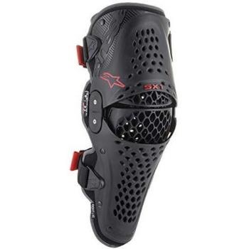 Alpinestars SX-1 V2 Knee Protector - Black/Red, Size S/M