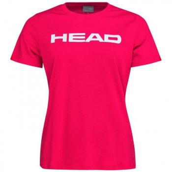 Camiseta de tenis Head Club Lucy Mujer en color magenta con diseño clásico y tecnología Moisture Transfer Microfibre