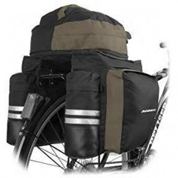 Massi CM230 Doble Alforja de Bicicleta, Adultos Unisex, Negra, 500x380x620mm