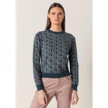 Jersey cuello redondo marino de Lois Jeans