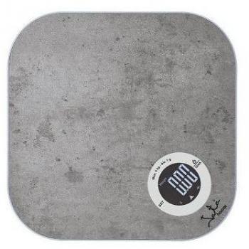 Jata 728 Balanza Electrónica de Cocina con Superficie de HPL Imitación Piedra, Capacidad 5 kg, Precisión 1 g
