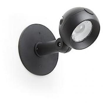 Lámpara de Pared Proyector GIBSON IP65 12V 6W LED 680lm 4000K Negra - Impermeable y Ajustable