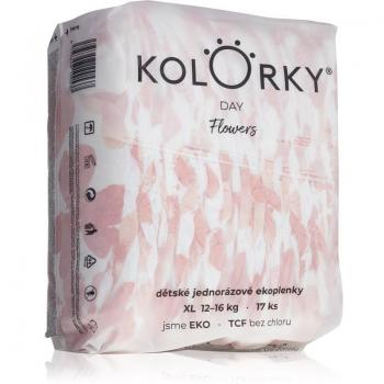 Pañales Ecológicos Desechables Kolorky Day Flowers Talla XL 12-16 Kg 17 Unidades