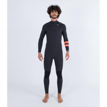 Traje de Neopreno Hurley Plus 3/2 mm Fullsuit 2023 para Hombre - Negro/Gris, Talla S
