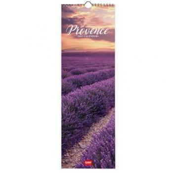 Calendario de Pared 2025 Provence Legami Multilingüe 16 x 49 cm, 12 meses, planificador anual 2026, espacio para notas, en 6 idiomas, signos del zodiaco y fiestas internacionales