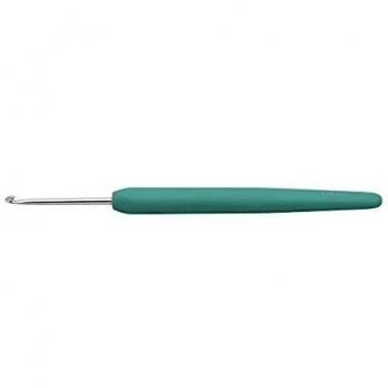 Gancho de crochet 2,5 mm, 13,3 cm, color verde, 1 unidad