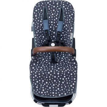 Colchoneta Jyoko para Silla Bugaboo Donkey de Algodón Orgánico y Transpirable, compatible con Bugaboo Donkey, color Winter Sky